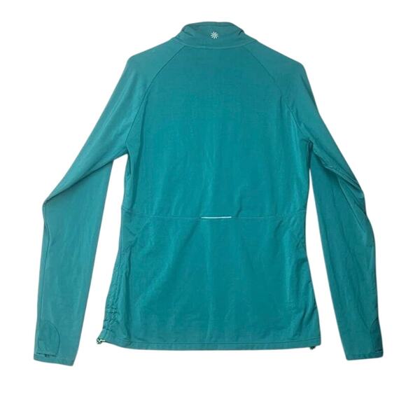 Athleta Alacrity Half Zip Jacket Pullover Green Teal Sz XL Running Workout Gym - Picture 3 of 13